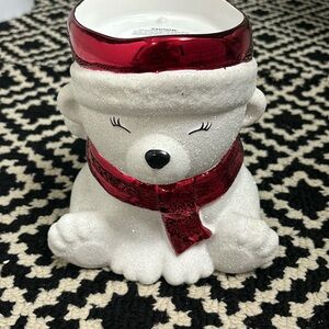 Snow bear candle holder